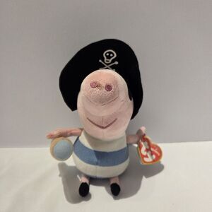 Ty PIRATE GEORGE PEPPA PIG  Plush 8”